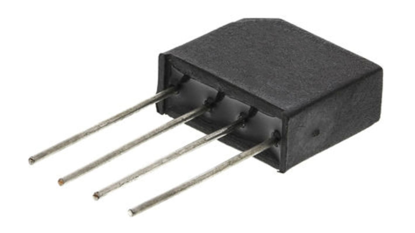 Vishay Brückengleichrichter, 1-phasig 1.9A 600V THT 1.1V D 37 4-Pin 10μA Siliziumverbindung