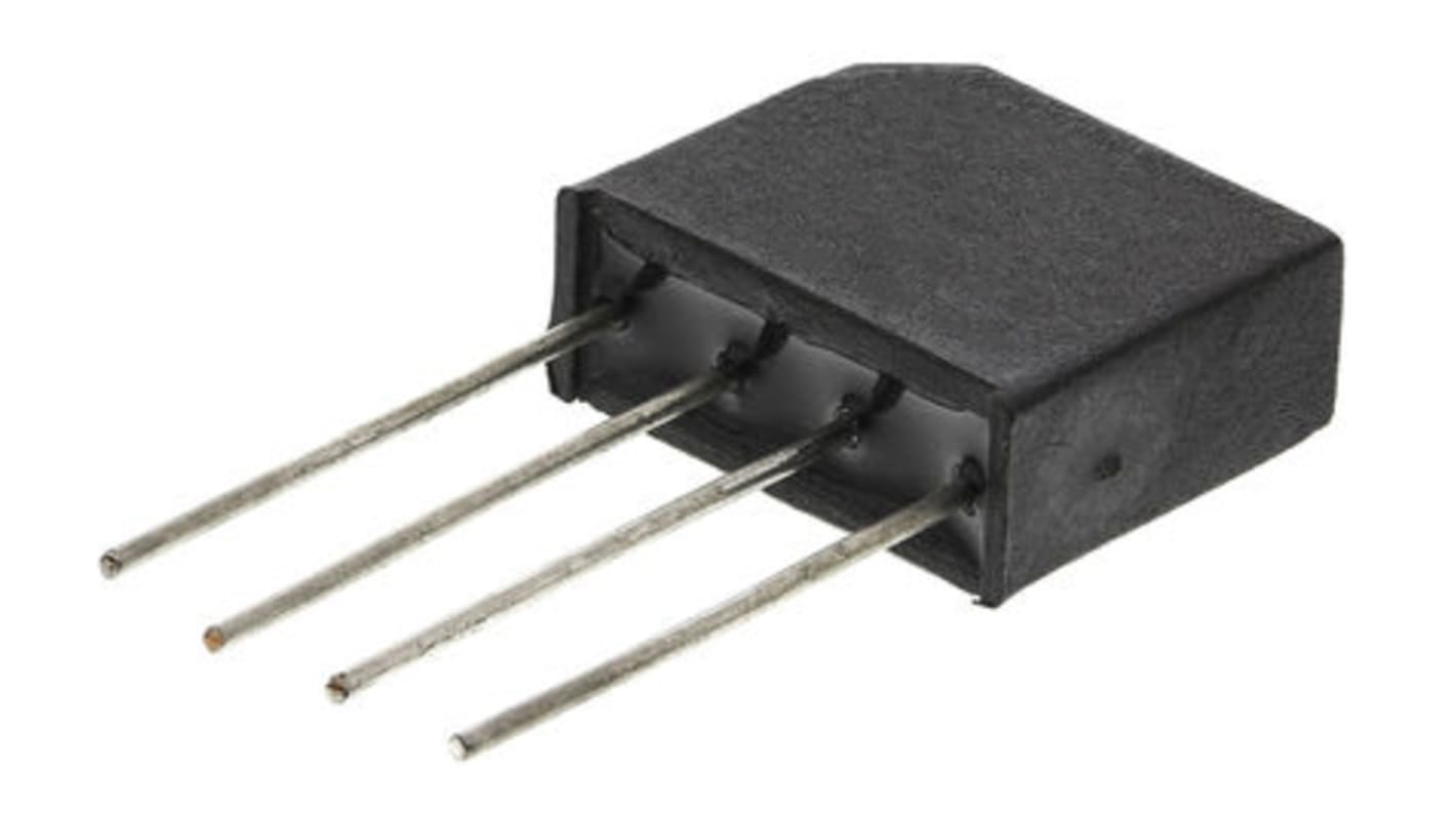 Vishay Brückengleichrichter, 1-phasig 1.9A 400V THT 1.1V D 37 4-Pin 10μA Siliziumverbindung