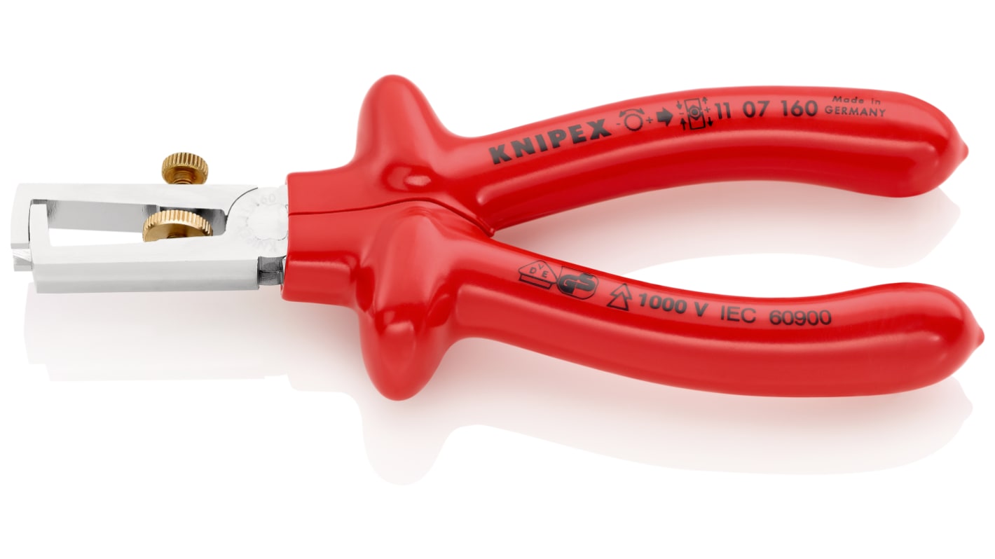 Knipex 11 07 160 Series Universal stripping pliers, 0.1 mm² Min, 10 mm² Max, 160 mm Overall