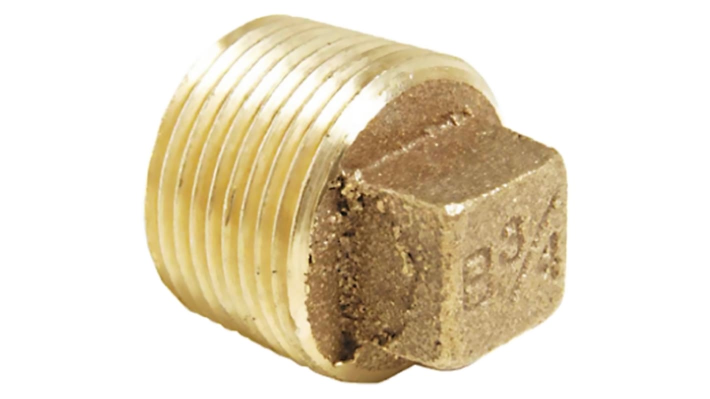 RS PRO Stecker Gerade BSPT 3/4Zoll Stecknippel Bronze