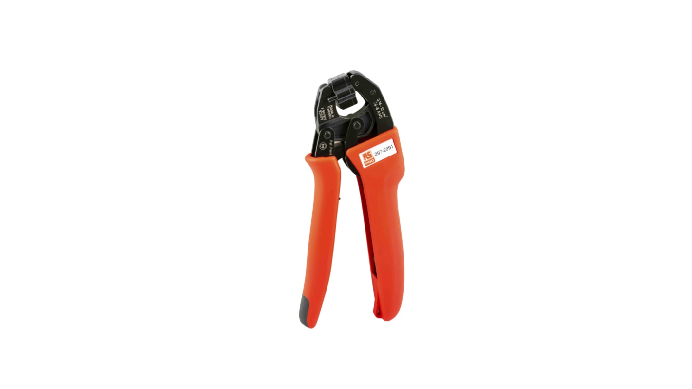 RS PRO Hand Crimpzange 0.14mm² → 10mm², 0,14 → 10mm² / 26 → 8AWG für Aderendhülsen, 180 mm