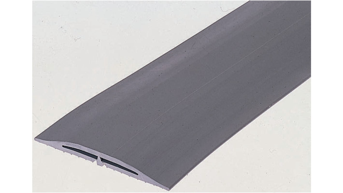 Pasacables de suelo, Vulcascot, Gris, 3m x 3 x 50mm x 100 mm