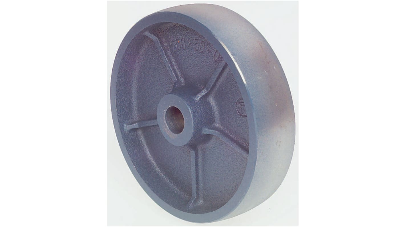 LAG Blue Cast Iron High Load Capacity, Low Rolling Resistance Trolley Wheel, 700kg