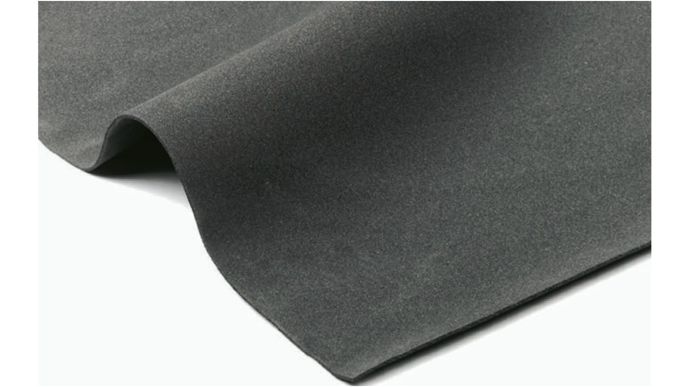 RS PRO Black Rubber Sheet, 1m x 2m x 10mm