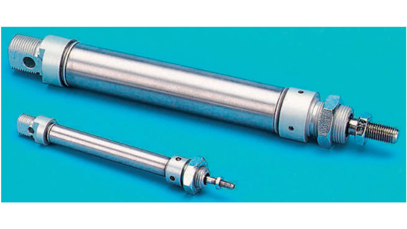 RS PRO Pneumatic Piston Rod Cylinder 16mm Bore, 50mm Stroke, ISO 6432