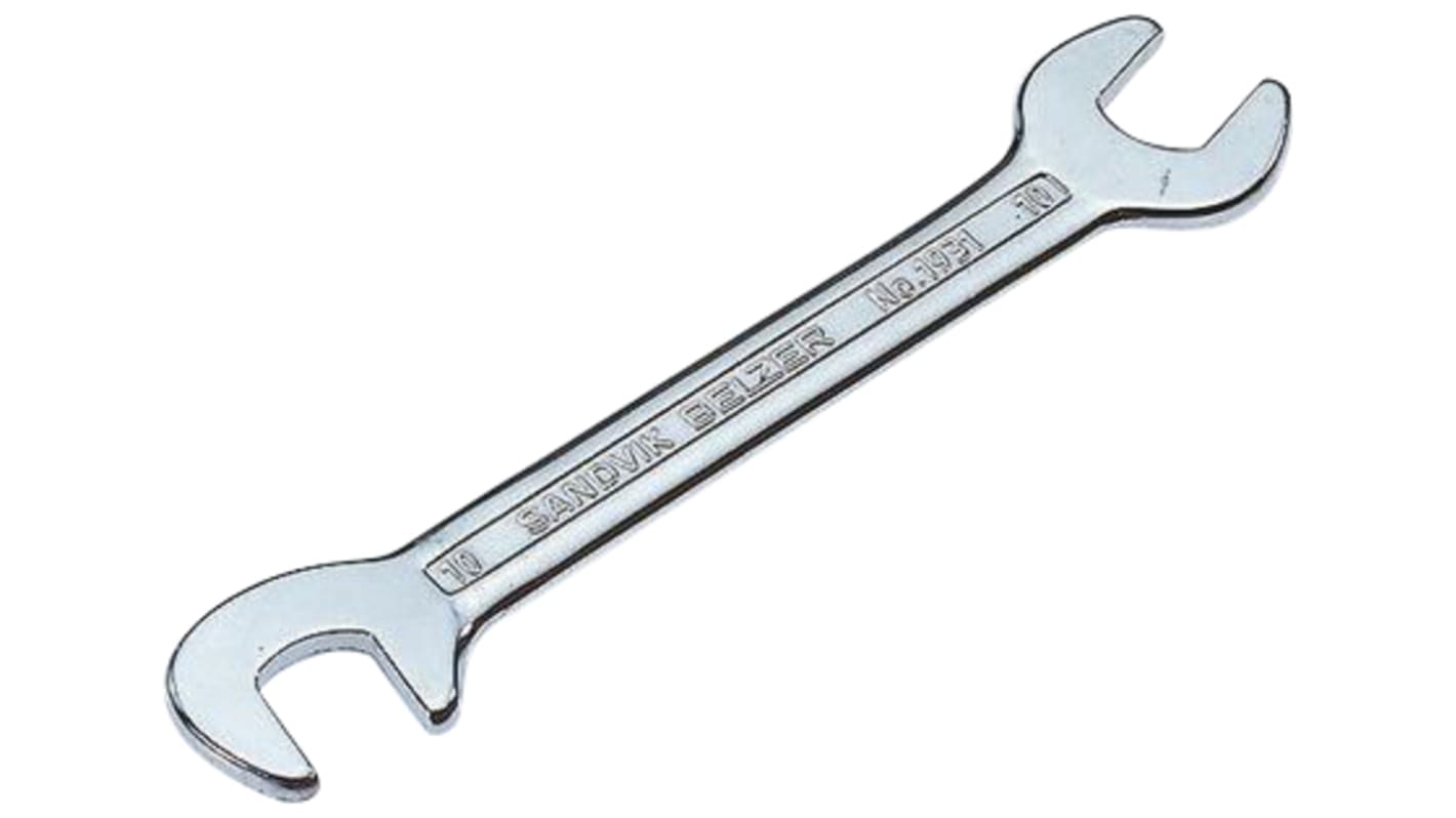 Bahco Double Ended Open Spanner, 10mm, Metric, Double Ended, 105 mm Overall