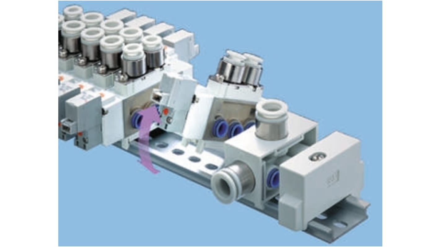 SMC Serie SS5Y Ventil-Verteilerplatte, 10-Stationen