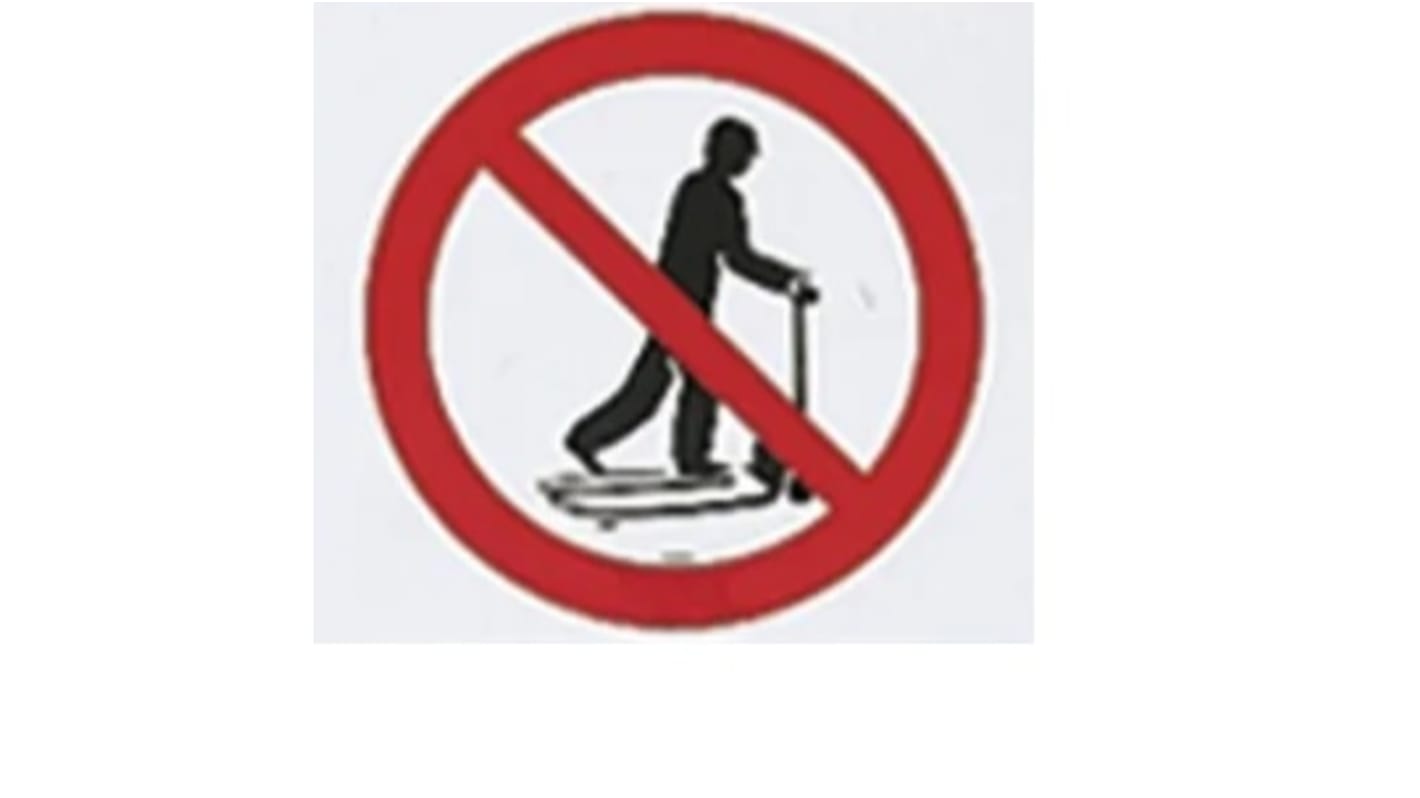 PET No Climbing On The Pallet Truck Prohibition Sign, None