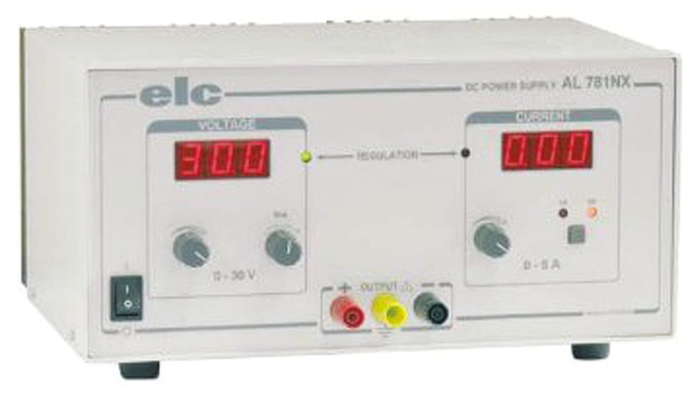 Alimentatore da banco ELC, 1 uscita, 0 → 30V, 0 → 1A, 150W, Cert. LAT