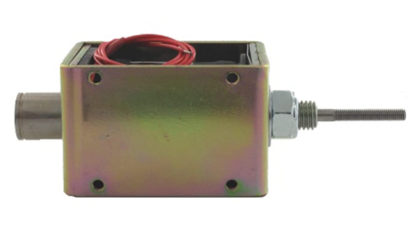 Pull Action DC D-Frame Solenoid, 24mm stroke, 19W, 24 V dc