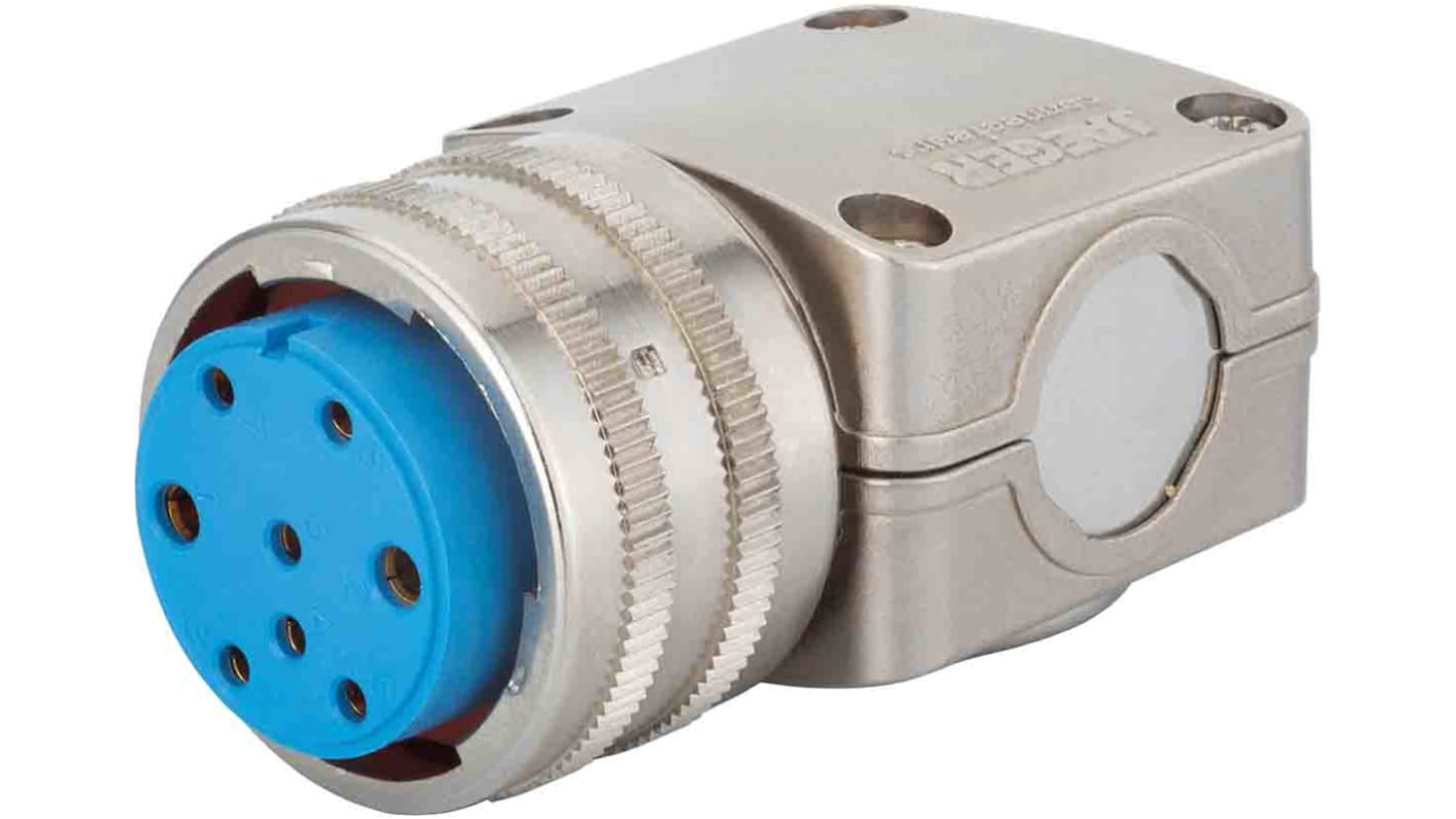 Jaeger Circular Connector, 12 Contacts, Cable Mount, Male, IP50, IP54, 5326 Series