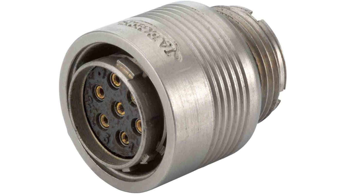 Jaeger serie 5302 Miniature Cirkulær konnektor, Lige 3-Polet Stik, Kabelmontering med Han Kontakter, IP65