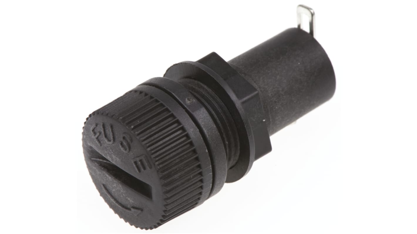 HTC30M Eaton 6.3A Panel Mount Fuse Holder for 5 x 20mm Fuse, 250V ac