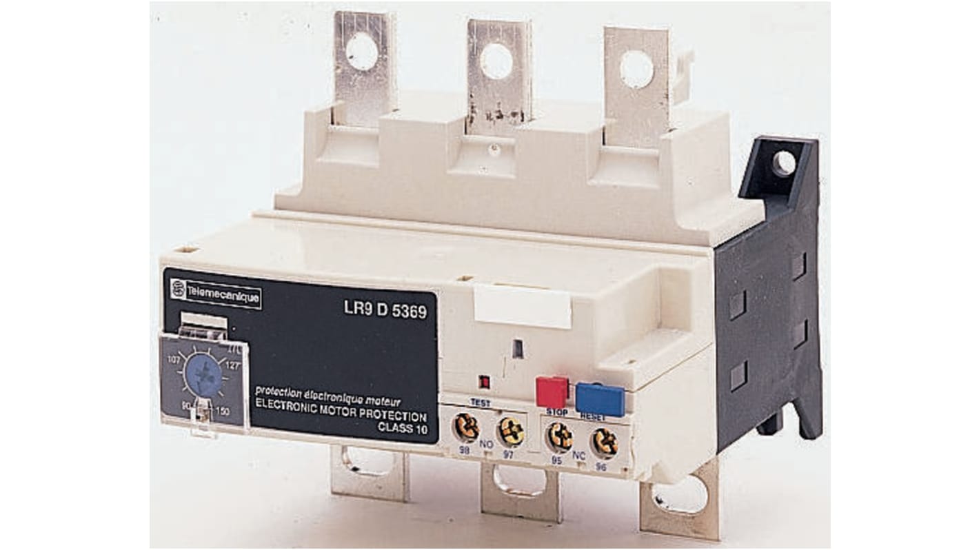 Schneider Electric LR9F Thermal Overload Relay 1NO + 1NC, 48 → 80 A F.L.C, 630 A Contact Rating, 100 W, TeSys