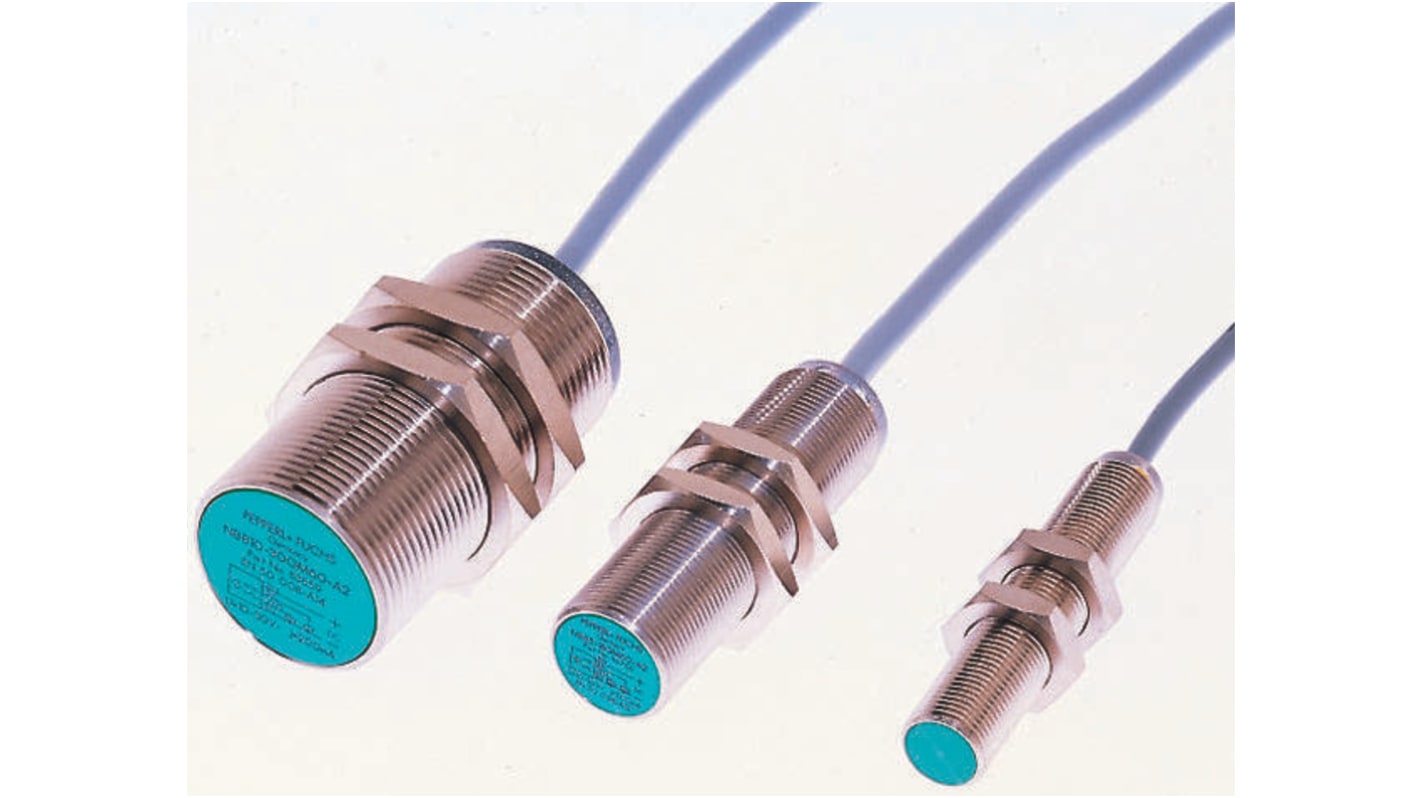 Pepperl + Fuchs Inductive Barrel-Style Proximity Sensor, M12 x 1, 2 mm Detection, NPN Output, 10 → 30 V dc, IP67