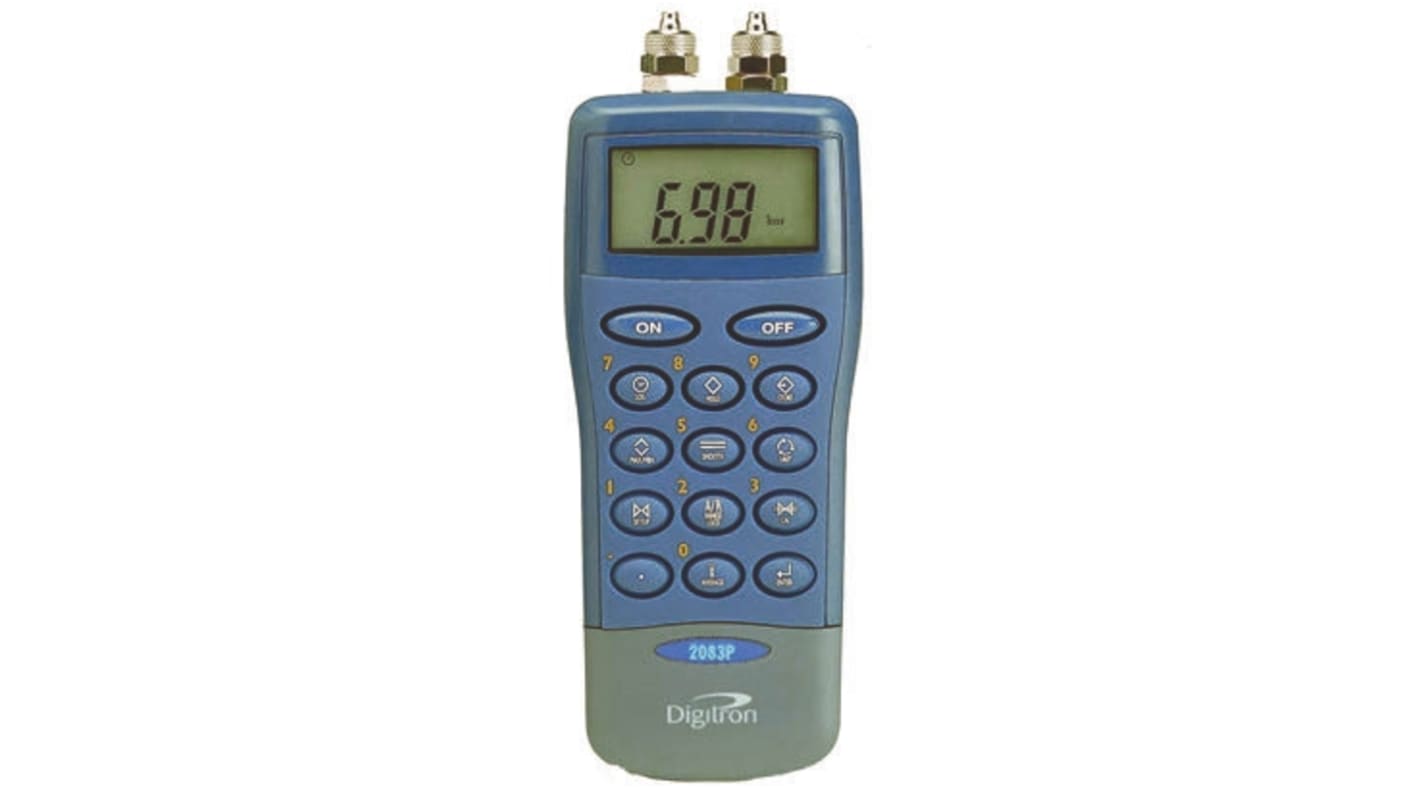 Digitron 2000P Differential Digital Pressure Meter With 2 Pressure Port/s, Max Pressure Measurement 7bar