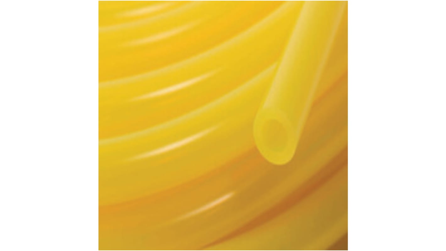 Tubo flexible Saint Gobain de PVC especial Amarillo transparente, long. 15m, Ø int. 4.8mm, para Combustibles y aceites