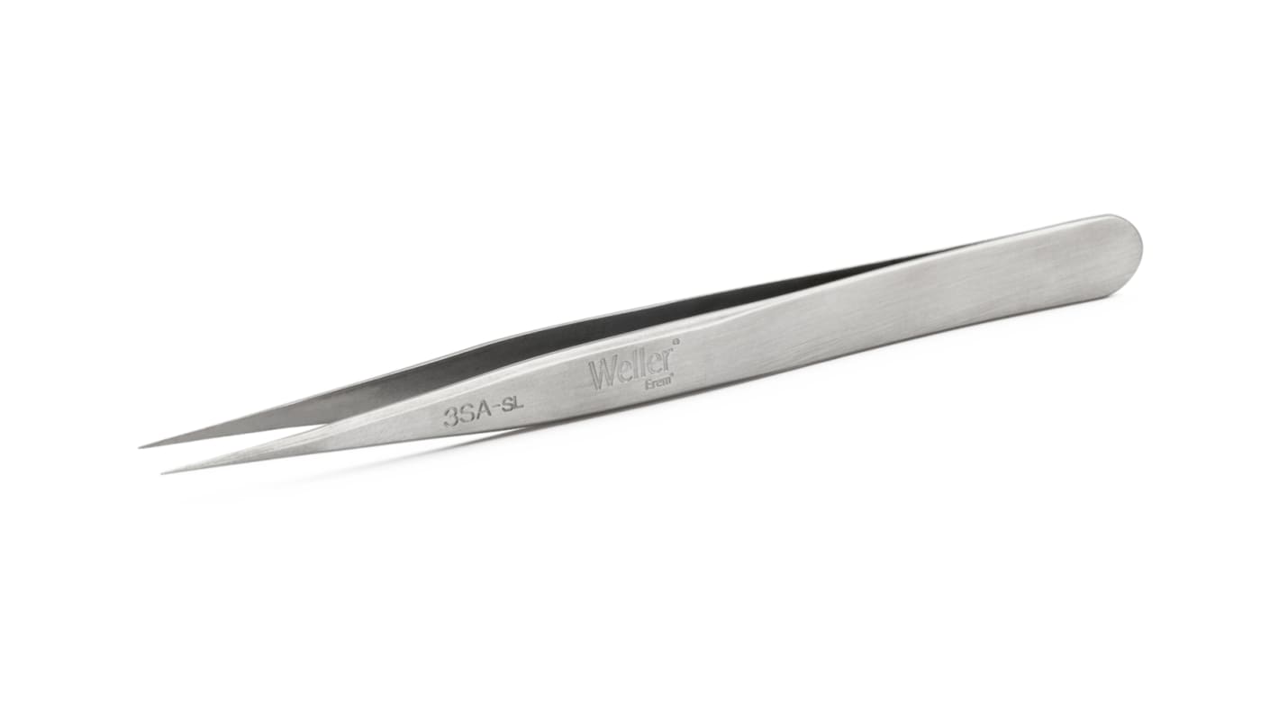 Weller Erem 120 mm, Stainless Steel, Pointed, Tweezers