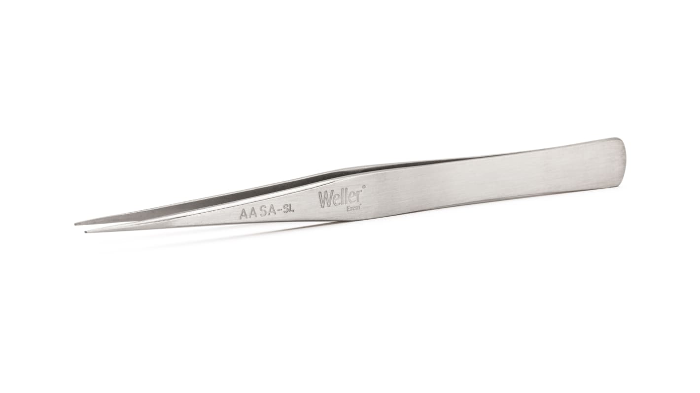 Brucelles Weller Erem pointe Pointue en  en inox, L. 125 mm