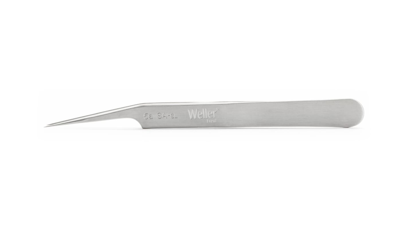 Brucelles Weller Erem pointe Pointu, Dénudé en  en inox, L. 115 mm