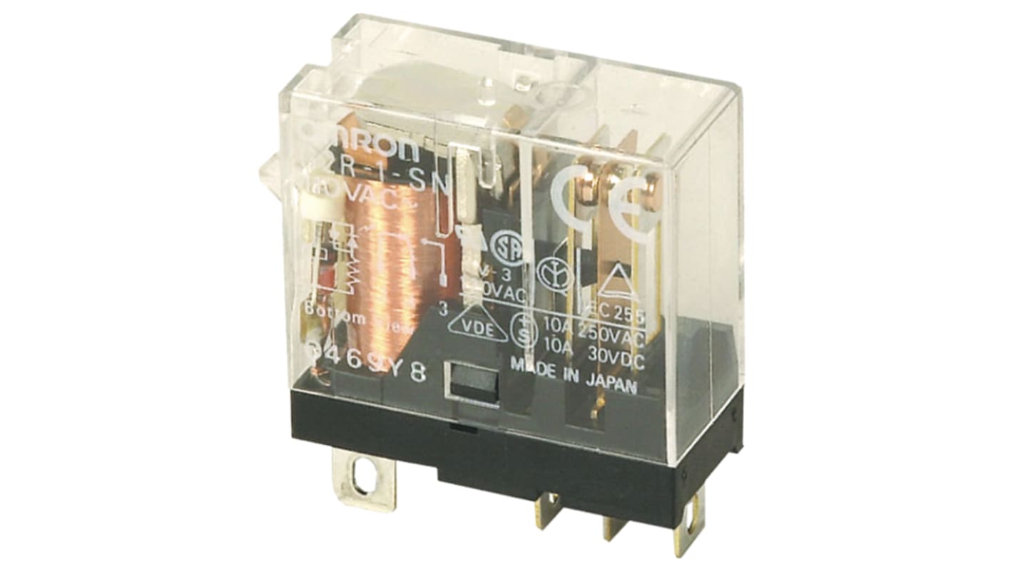 Omron リレー 12V dc, 1c接点 基板実装タイプ