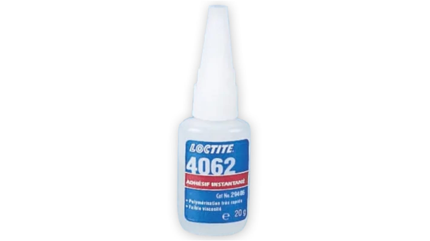 Super Glue Loctite Liquide Transparent, Flacon, 20 g, Loctite 4062