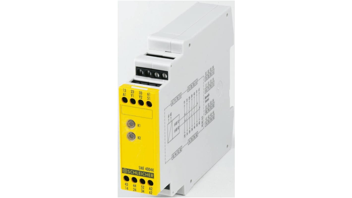 Módulo de salida Wieland safeRELAY SNE 4004K, 0 E/7 S, 24 Vac / dc