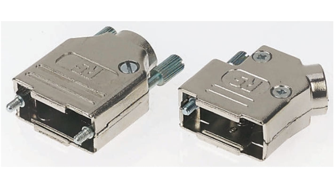 MH Connectors MHD45PK Series ABS Angled D Sub Backshell, 37 Way, Strain Relief