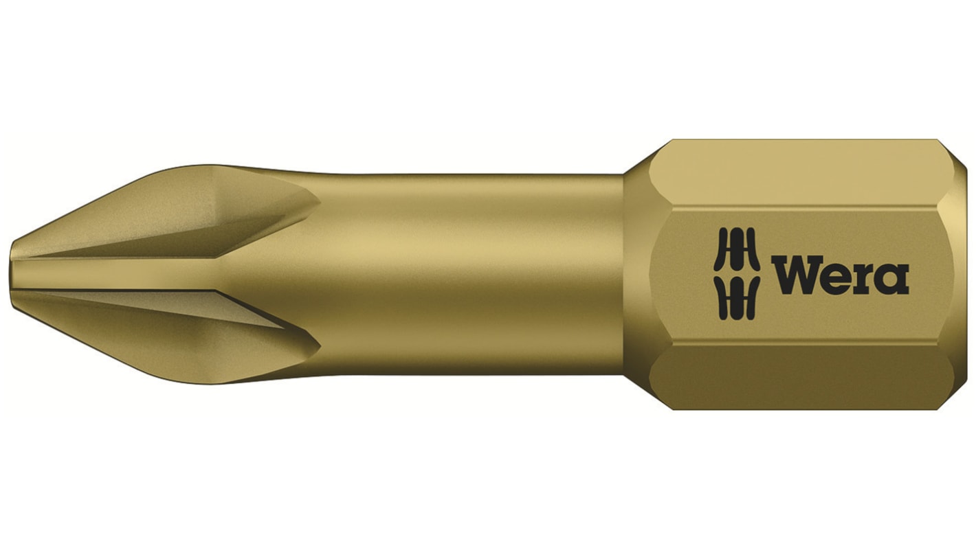 Wera Pozidriv Screwdriver Bit, PZ2 Tip