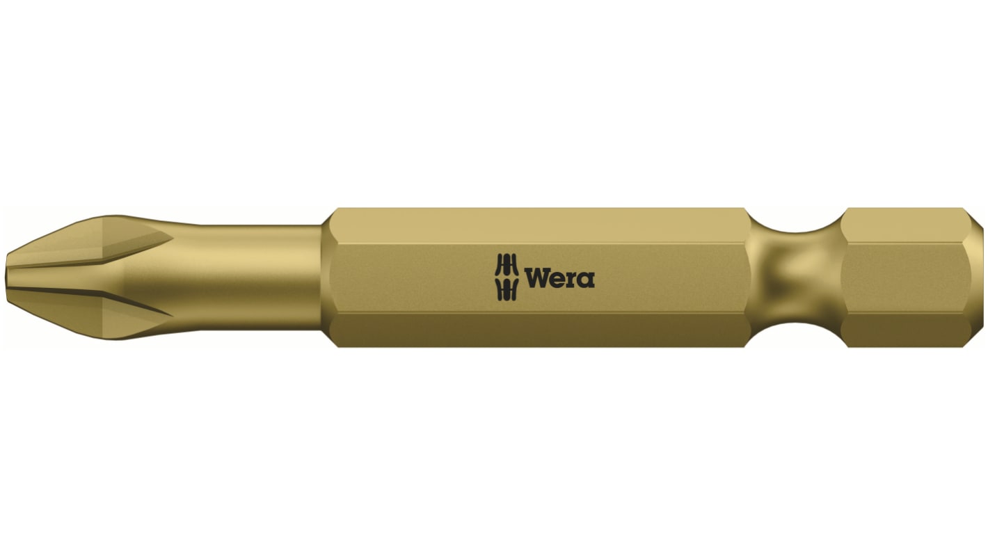 Wera Phillips Screwdriver Bit, PH2 Tip, 50 mm Overall