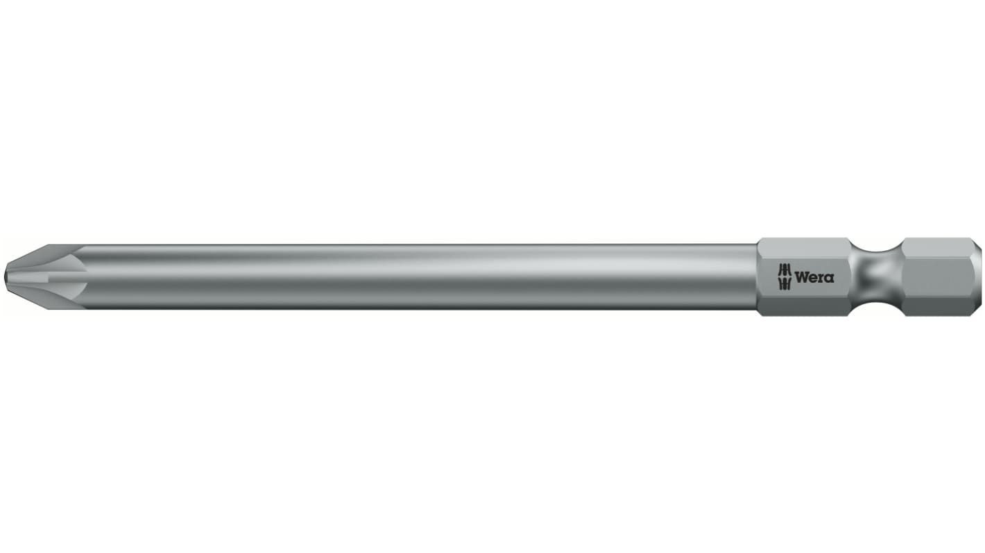 Wera Tamperproof Torx Screwdriver Bit, PZ3 Tip, 89 mm Overall