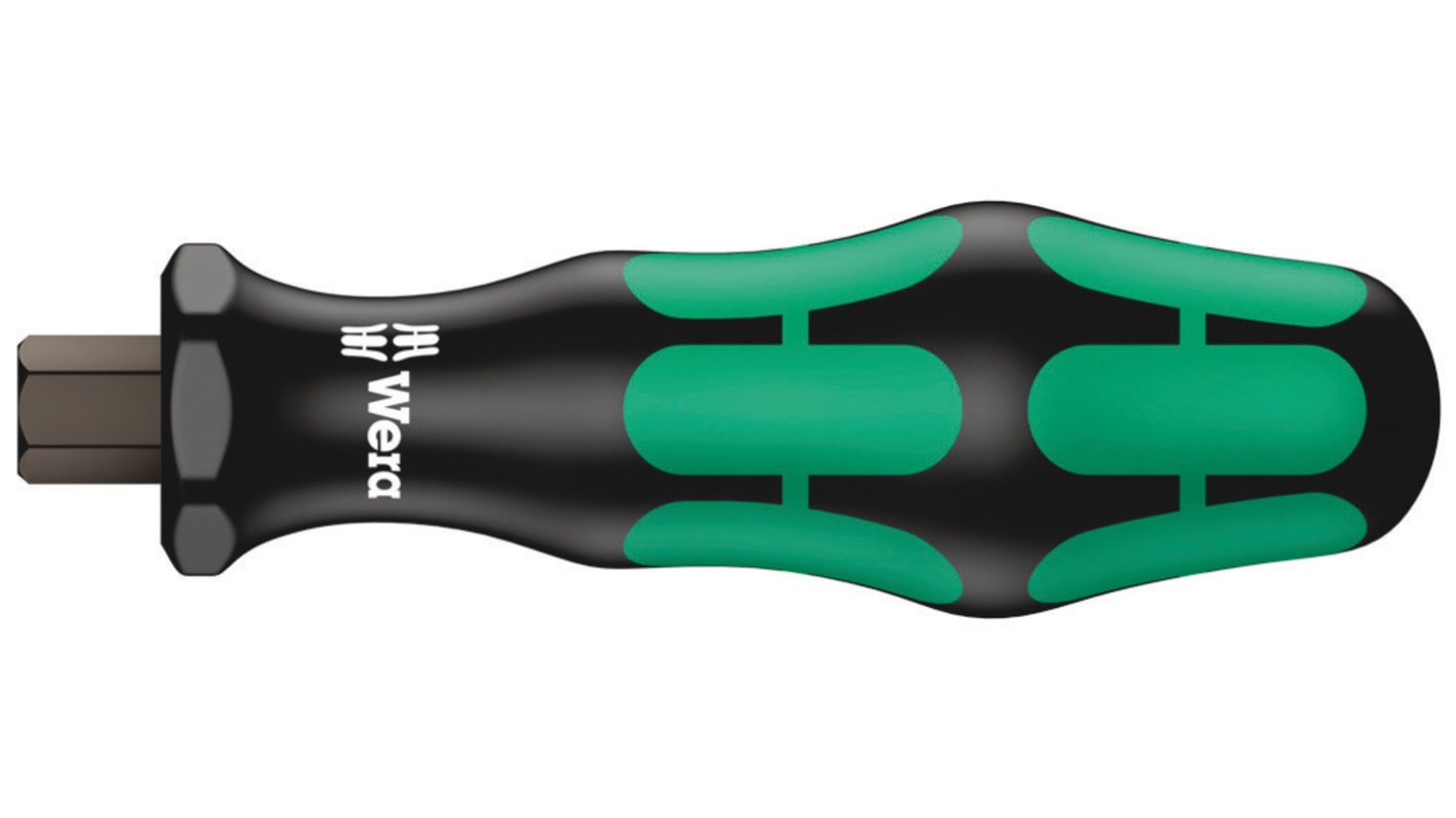 Wera Hexagon Screwdriver, 6 mm Tip, 98 mm Overall