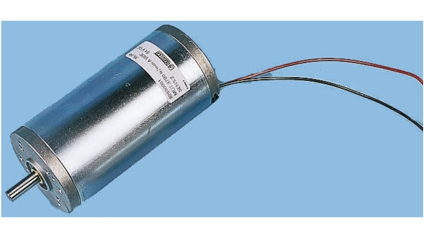 Crouzet Brushed DC Motor, 90 W, 24 V dc, 270 mNm, 3200 rpm, 8mm Shaft Diameter