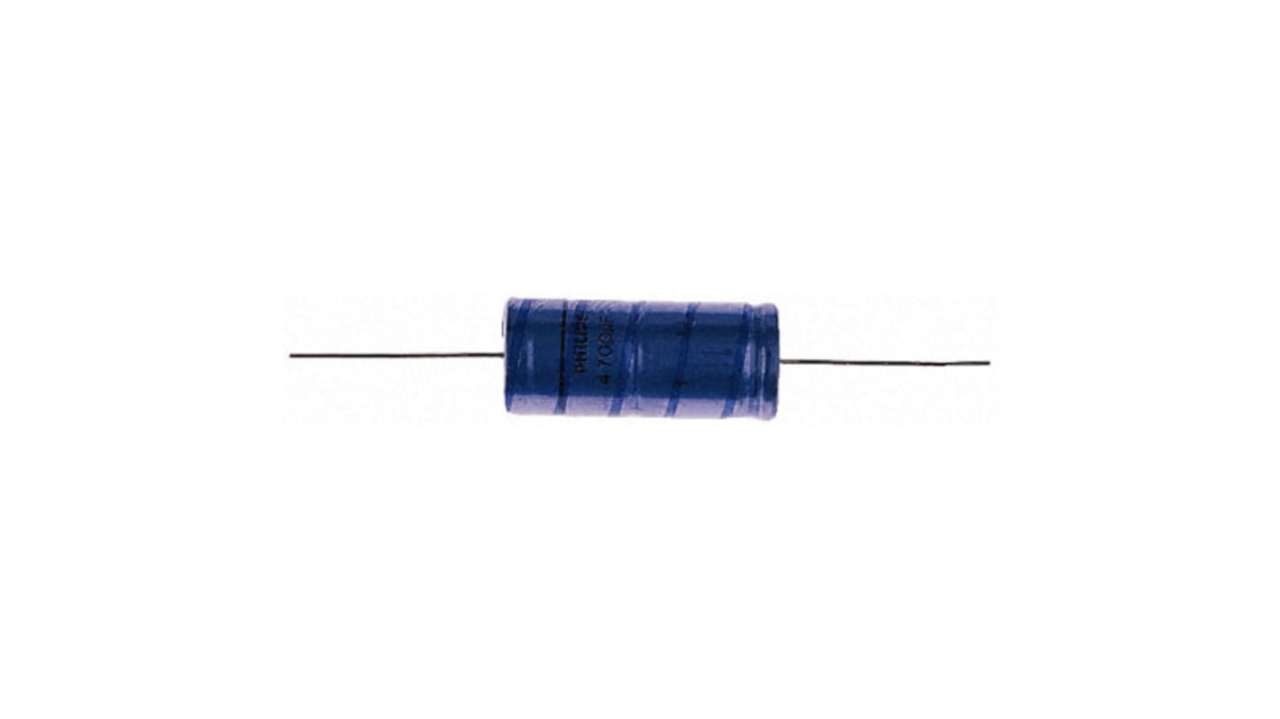 Vishay Aluminium Electrolytic Capacitor 2.2μF 100V dc 4.5mm Axial 021 ASM Series, Through Hole Electrolytic, ±20%