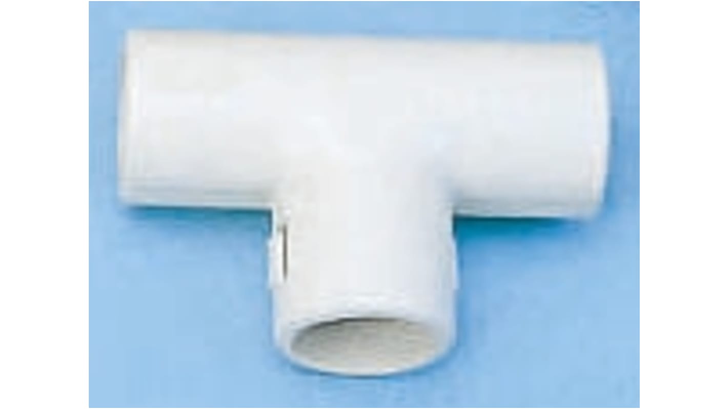 Schneider Electric T Piece, Conduit Fitting, 16mm Nominal Size, PVC, Grey