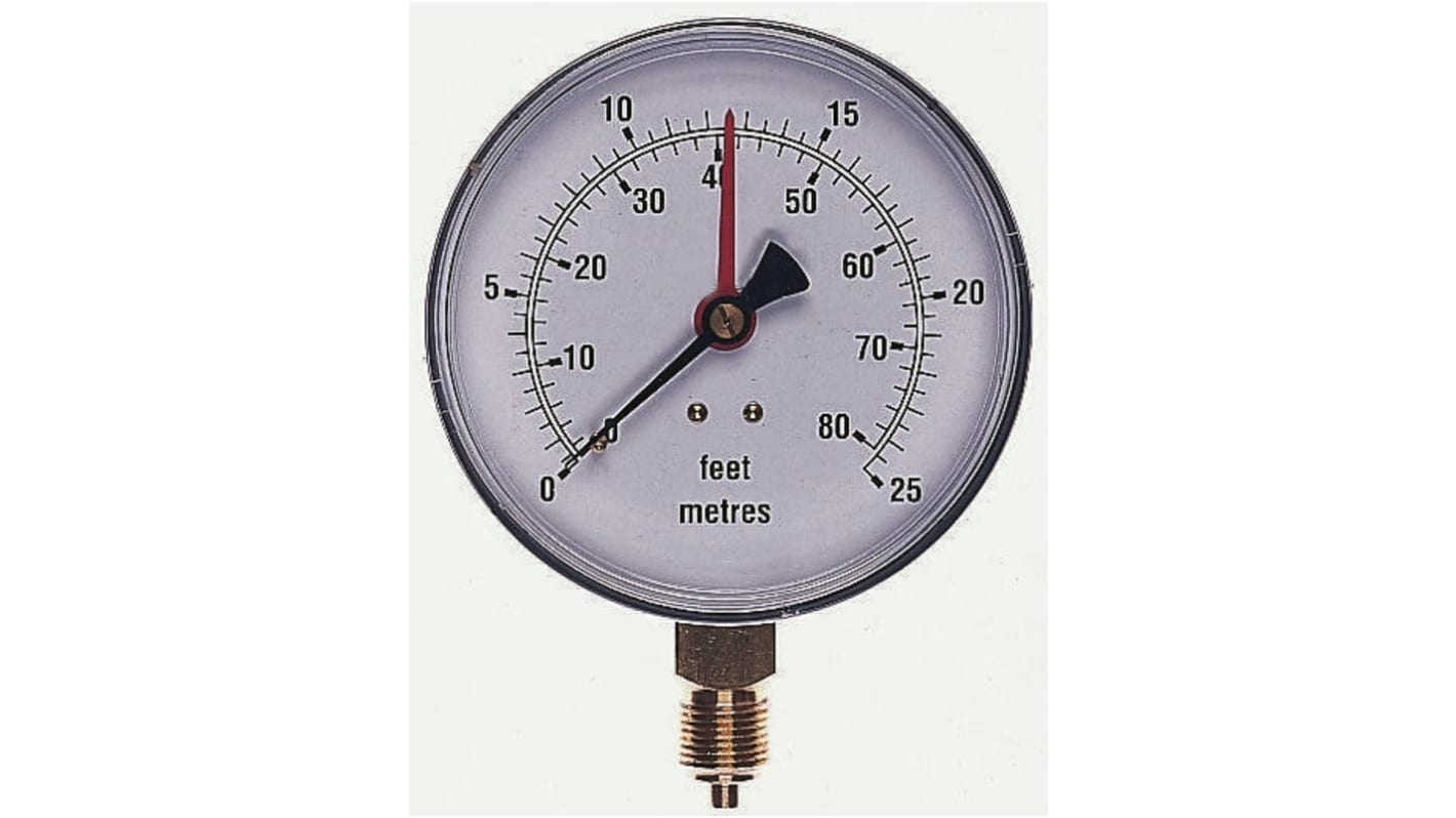 Brannan Analogue Pressure Gauge Bottom Entry, 34/604/0