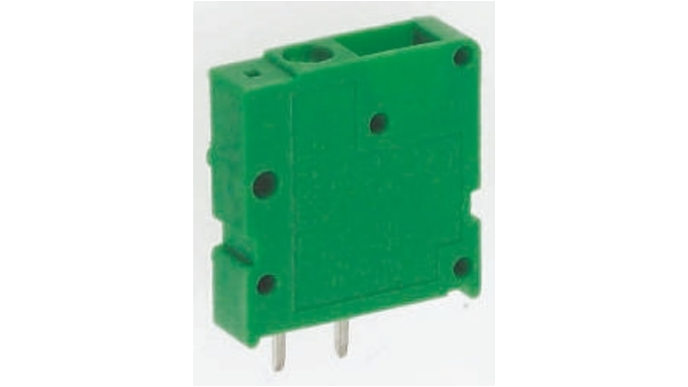 Phoenix Contact FRONT 2.5-V/SA10 Series PCB Terminal Block, 1-Contact, 5mm Pitch, Through Hole Mount, 2-Row, Screw