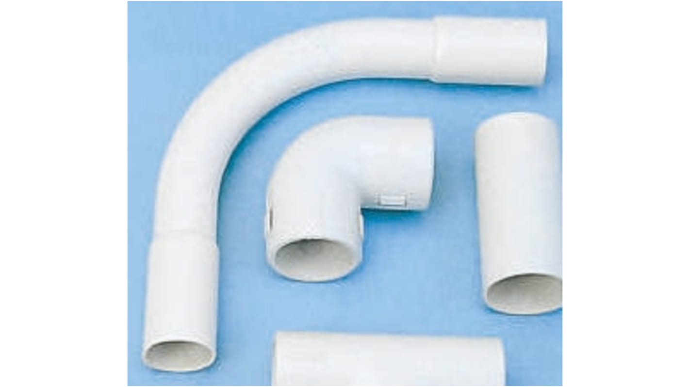 Schneider Electric 90° Elbow, Cable Conduit Fitting, 32mm Nominal Size, PVC, Grey