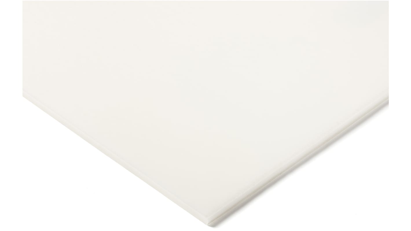 Plaque POM RS PRO Blanc, 500mm x 330mm x 30mm