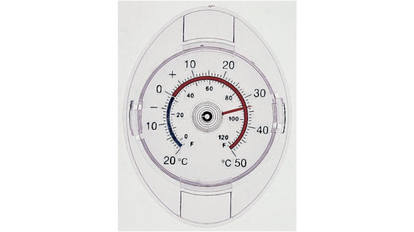 Brannan Zeigerthermometer Fenstermontage, Skalen-Ø 65mm, ISO-kalibriert