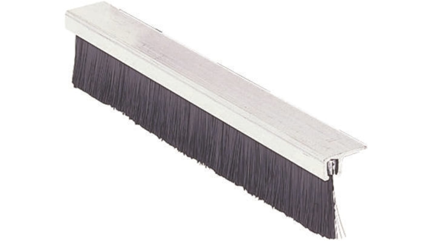 Brosse en bande RS PRO en Aluminium, Nylon Noir, 45mm x 7,9 mm x 7.6mm