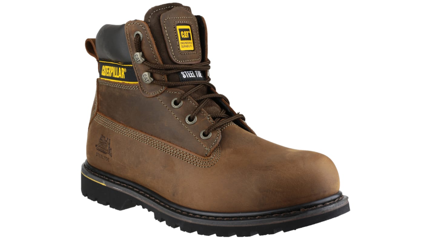 CAT Holton Brown Steel Toe Capped Men's Safety Boots, UK 7, EU 41