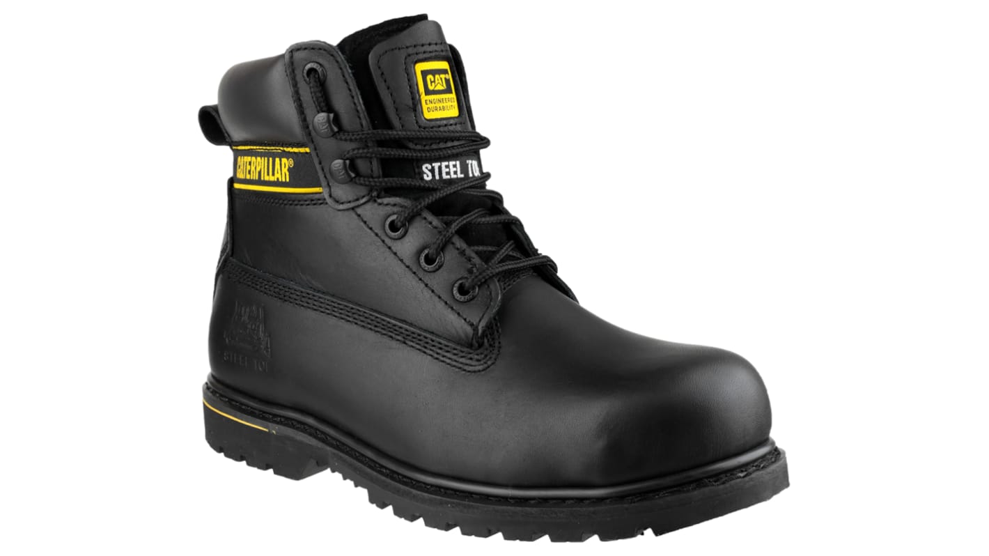 CAT Holton Black Steel Toe Capped Men's Safety Boots, UK 12, EU 47