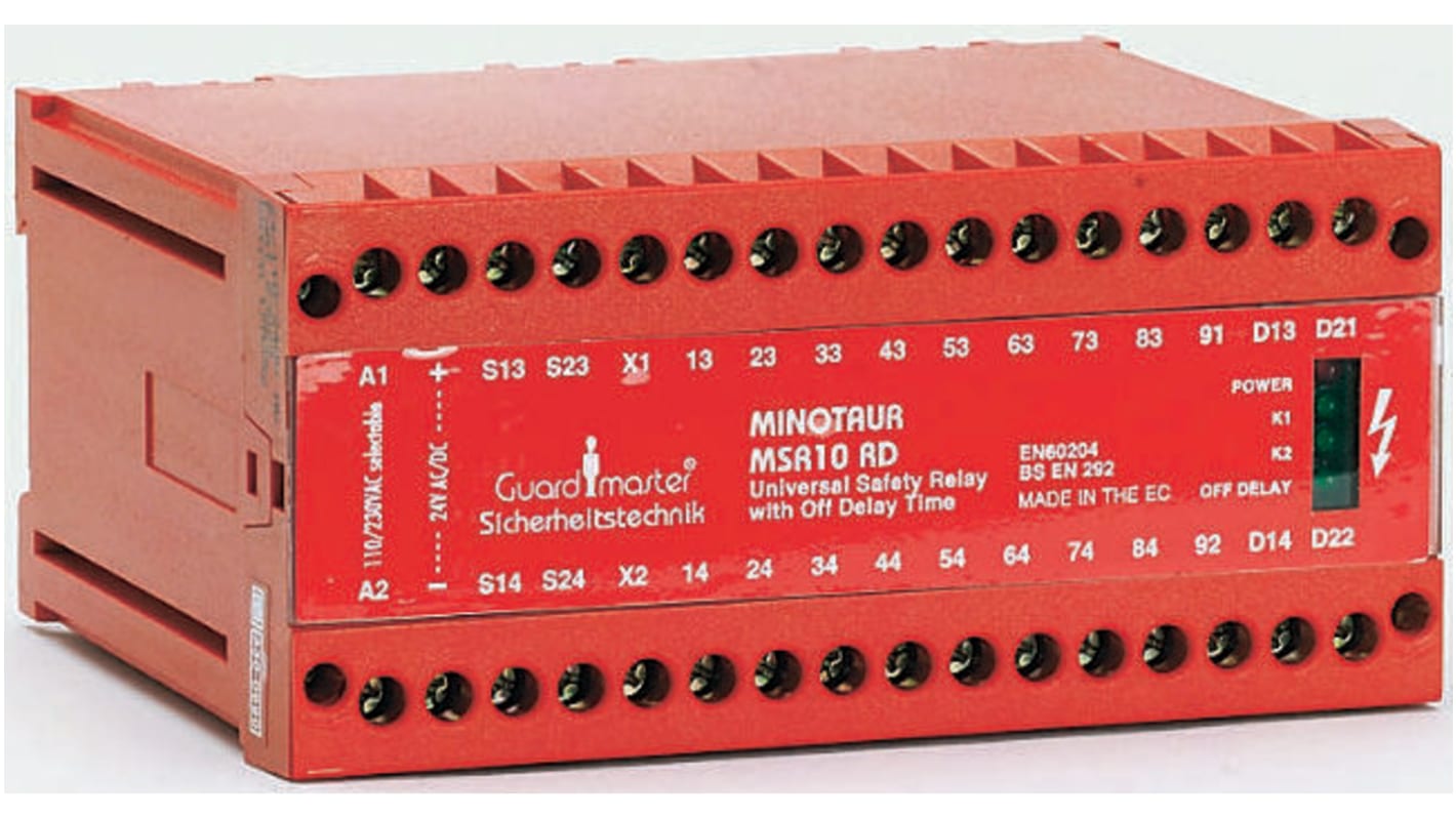 Allen Bradley Guardmaster Dual-Channel Safety Switch/Interlock Safety Relay, 24V ac/dc, 8 Safety Contacts