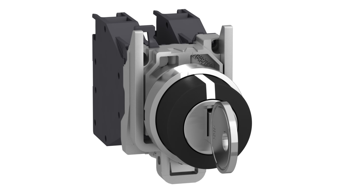 IP66, IP67, IP69(IP69K) Nøgleomskifter, 2 slutte, 3 stillinger, -40 → +70°C