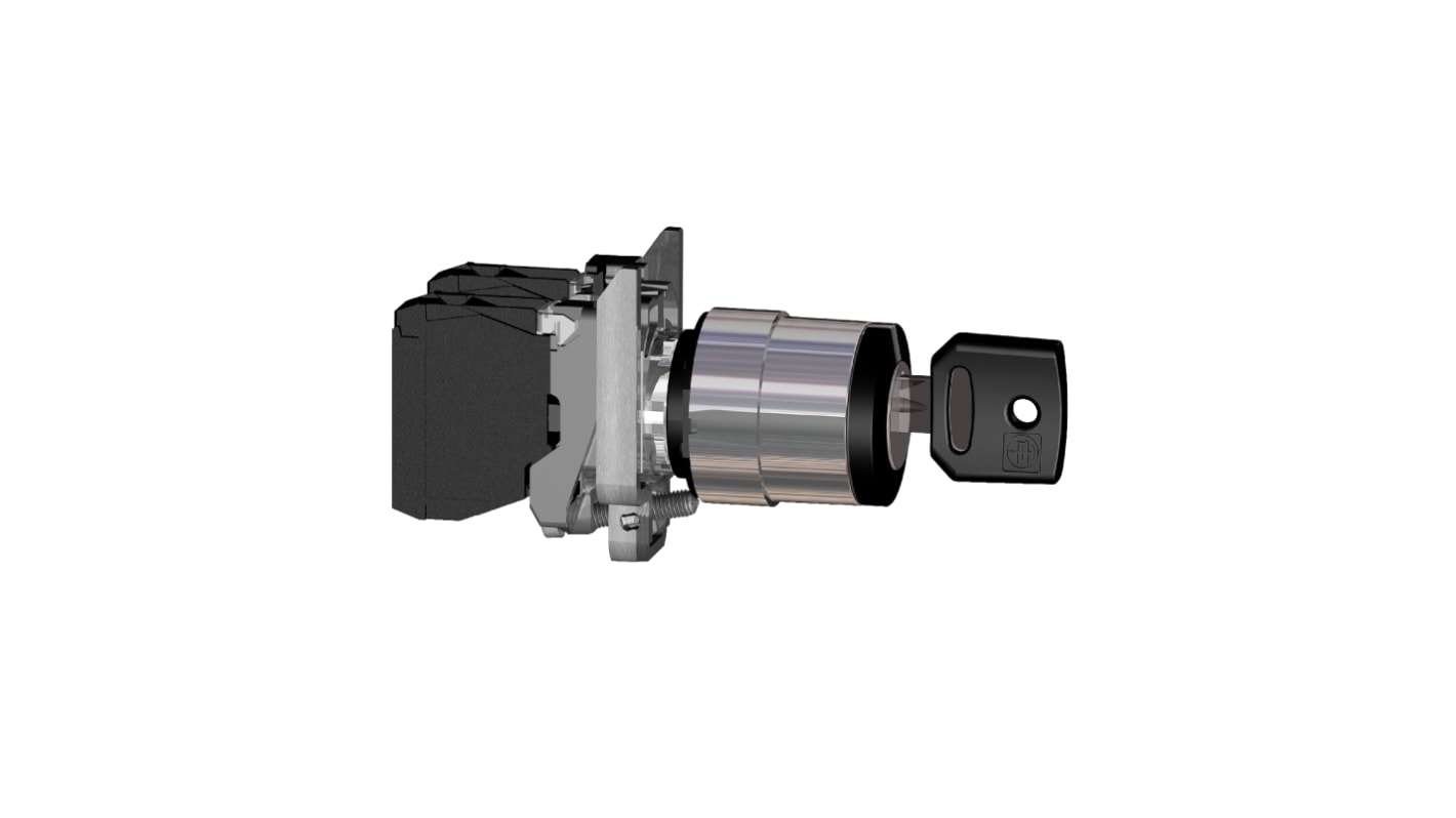 Interruptor de llave, IP66, IP67, IP69(IP69K), 2 NA, 3 vías, -40 → +70°C