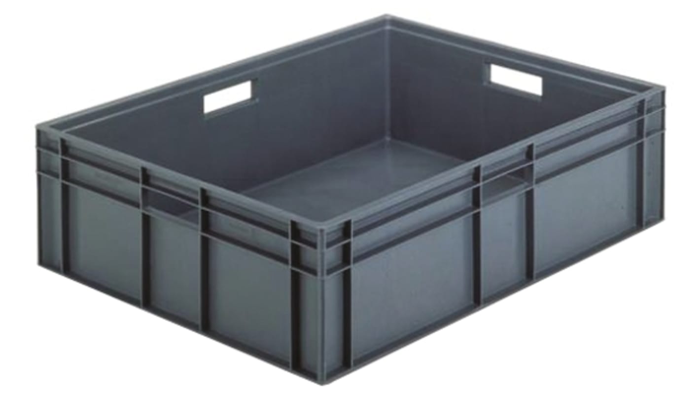 Bac de rangement empilable Gris Sans couvercle 87L, 235mm x 600mm x 800mm