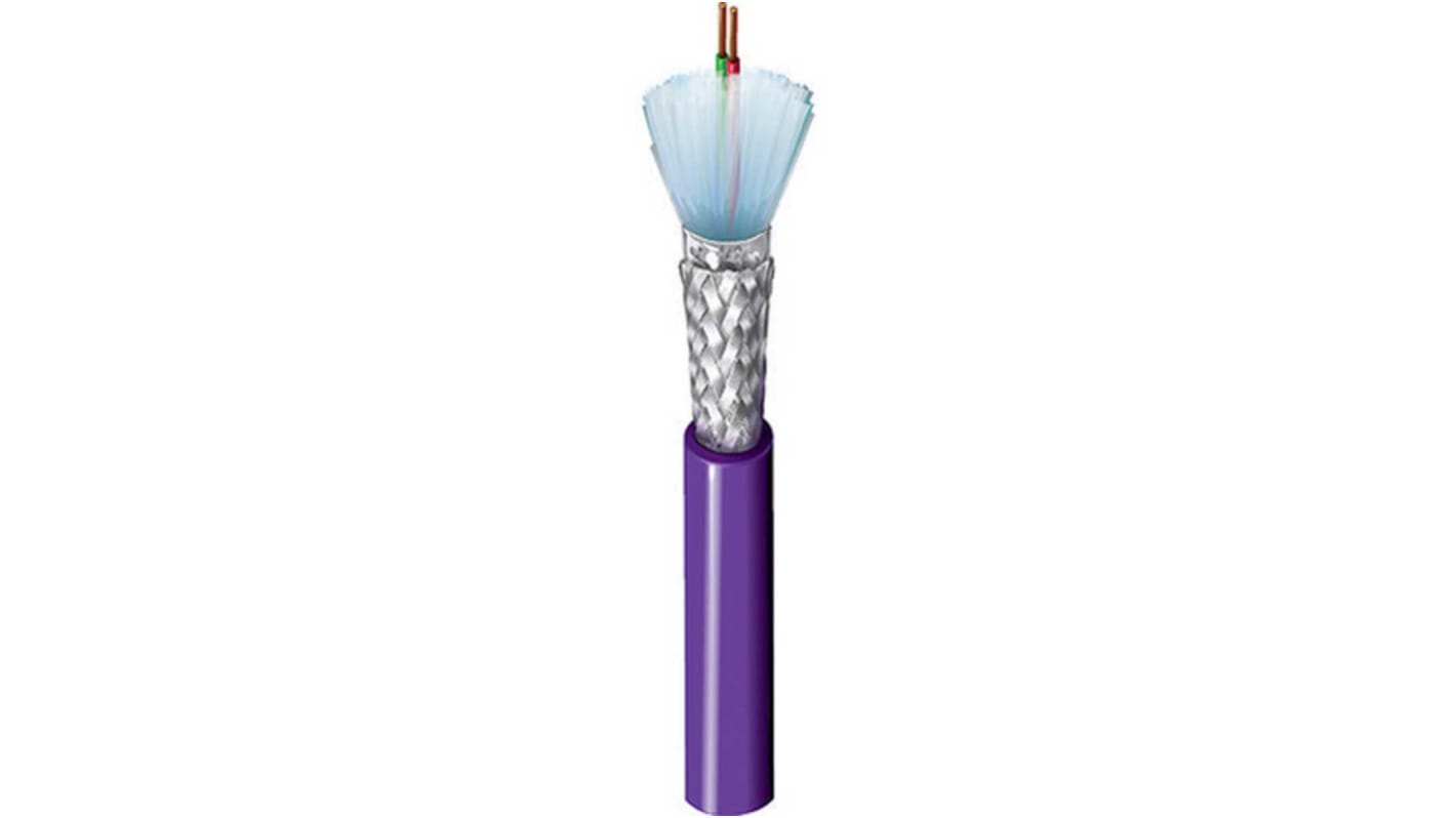 Kabel do transmisji danych 1 -parowy 0.33 mm² 2 -rdzeniowy Ekranowany 22 AWG AWG PVC 300 V PROFIBUS