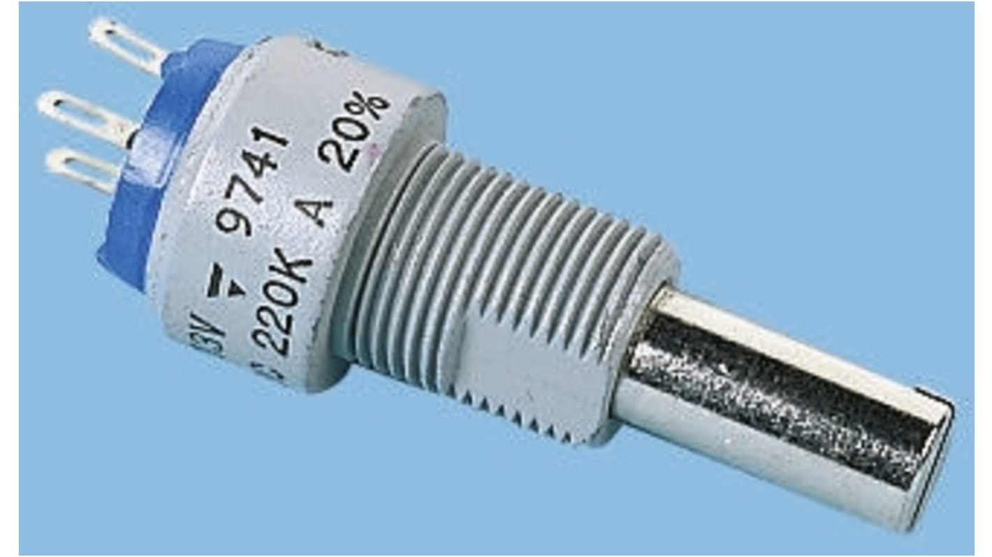 Potentiomètre Rotatif Vishay P13, 4.7kΩ max, Ø axe 6 mm, Montage panneau