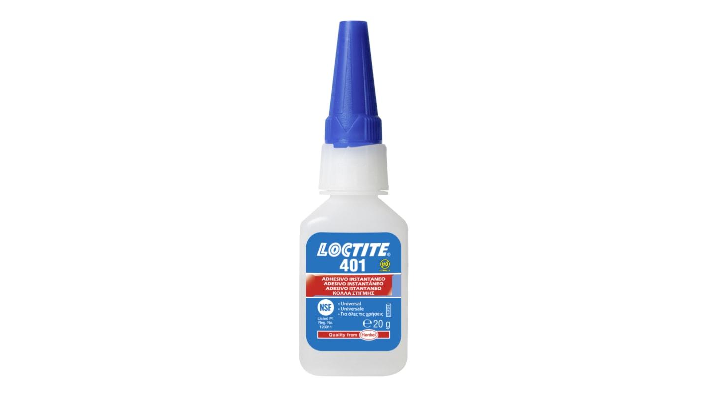 Loctite Loctite 401, col. Trasparente, Bottiglia da 20 g